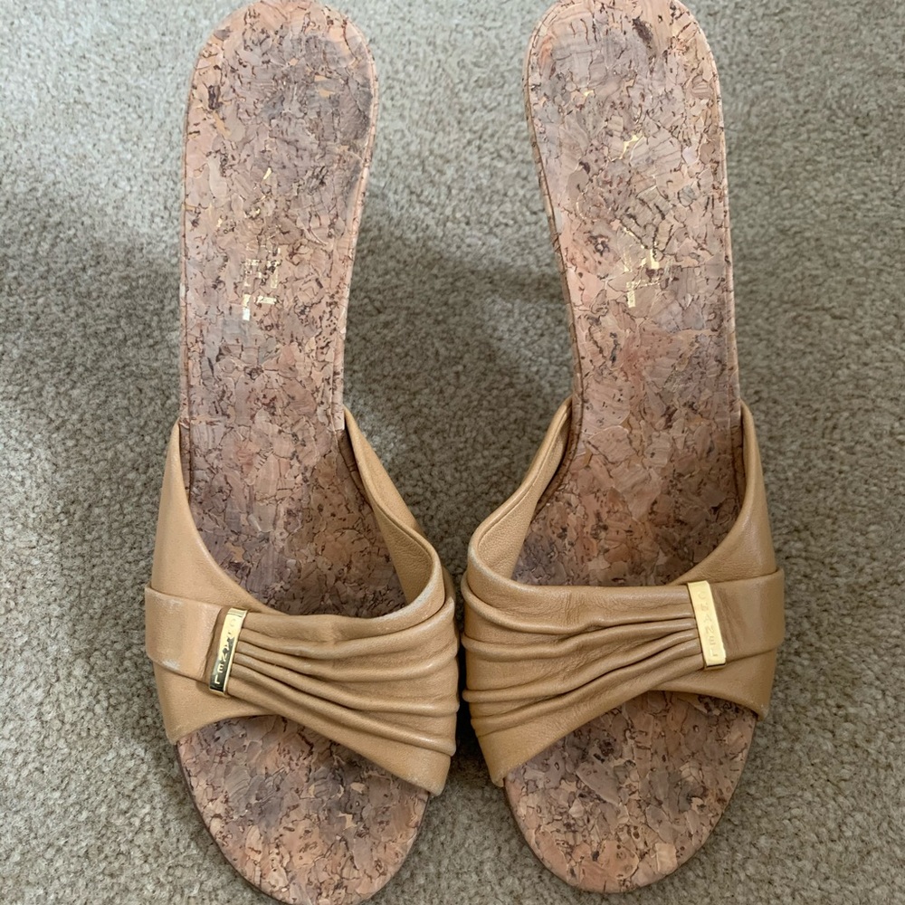 CHANEL CORK HEELS
